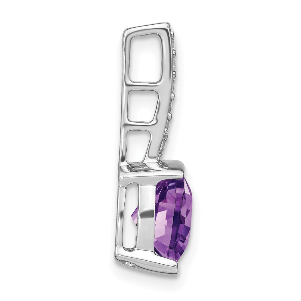 Cushion Gemstone & Diamond Pendants
