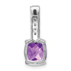 Cushion Gemstone & Diamond Pendants