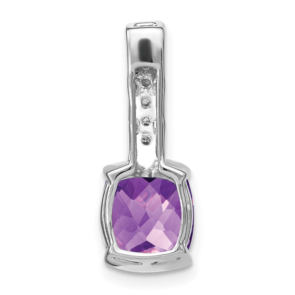 Cushion Gemstone & Diamond Pendants