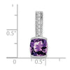 Cushion Gemstone & Diamond Pendants