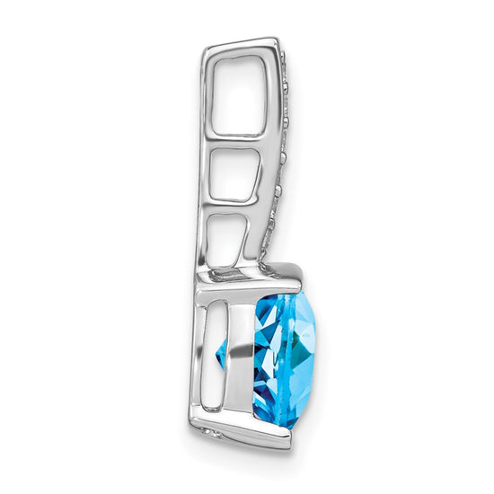 Cushion Gemstone & Diamond Pendants