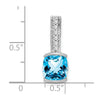 Cushion Gemstone & Diamond Pendants