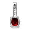 Cushion Gemstone & Diamond Pendants