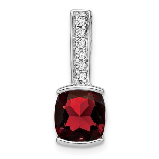 Cushion Gemstone & Diamond Pendants
