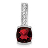 Cushion Gemstone & Diamond Pendants