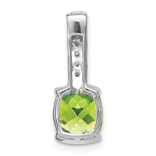 Cushion Gemstone & Diamond Pendants