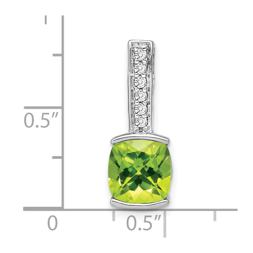 Cushion Gemstone & Diamond Pendants