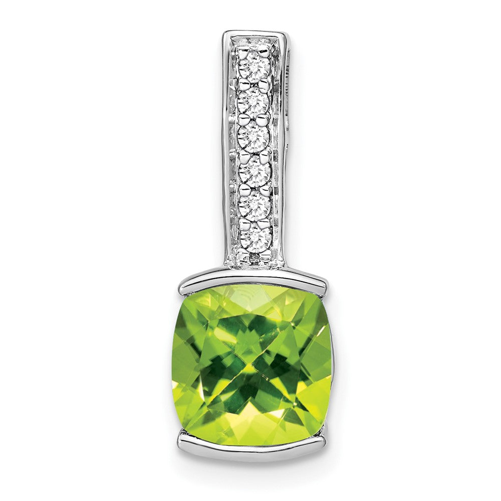 Cushion Gemstone & Diamond Pendants