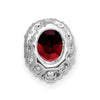 Oval Gemstone and Diamond Halo Pendants