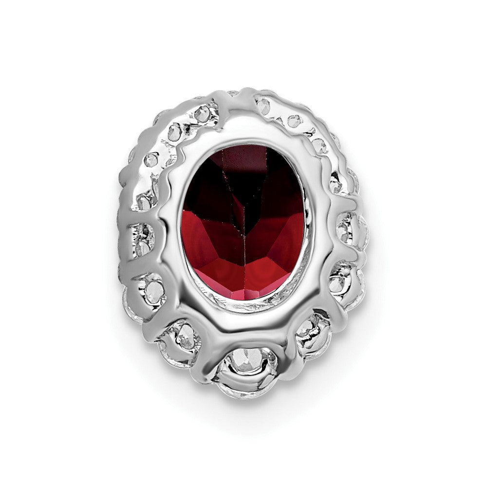 Oval Gemstone and Diamond Halo Pendants