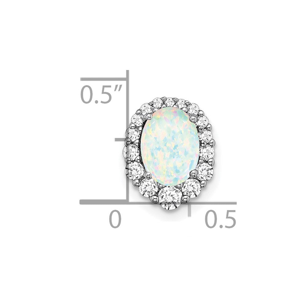 Oval Gemstone and Diamond Halo Pendants