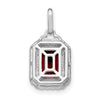Emerald-Cut Gemstone and Diamond Pendants