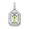 Emerald-Cut Gemstone and Diamond Pendants