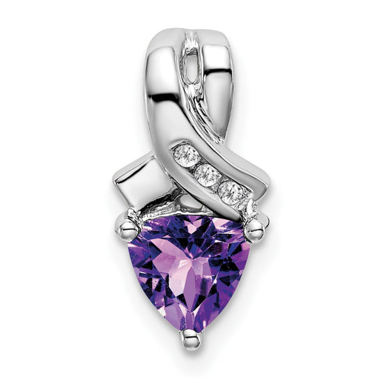 Trillion Gemstone and Diamond Pendants