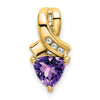 Trillion Gemstone and Diamond Pendants