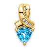 Trillion Gemstone and Diamond Pendants
