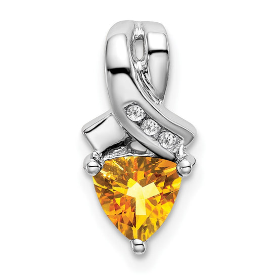 Trillion Gemstone and Diamond Pendants