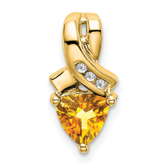 Trillion Gemstone and Diamond Pendants
