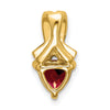 Trillion Gemstone and Diamond Pendants