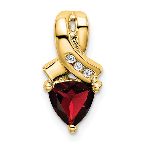 Trillion Gemstone and Diamond Pendants