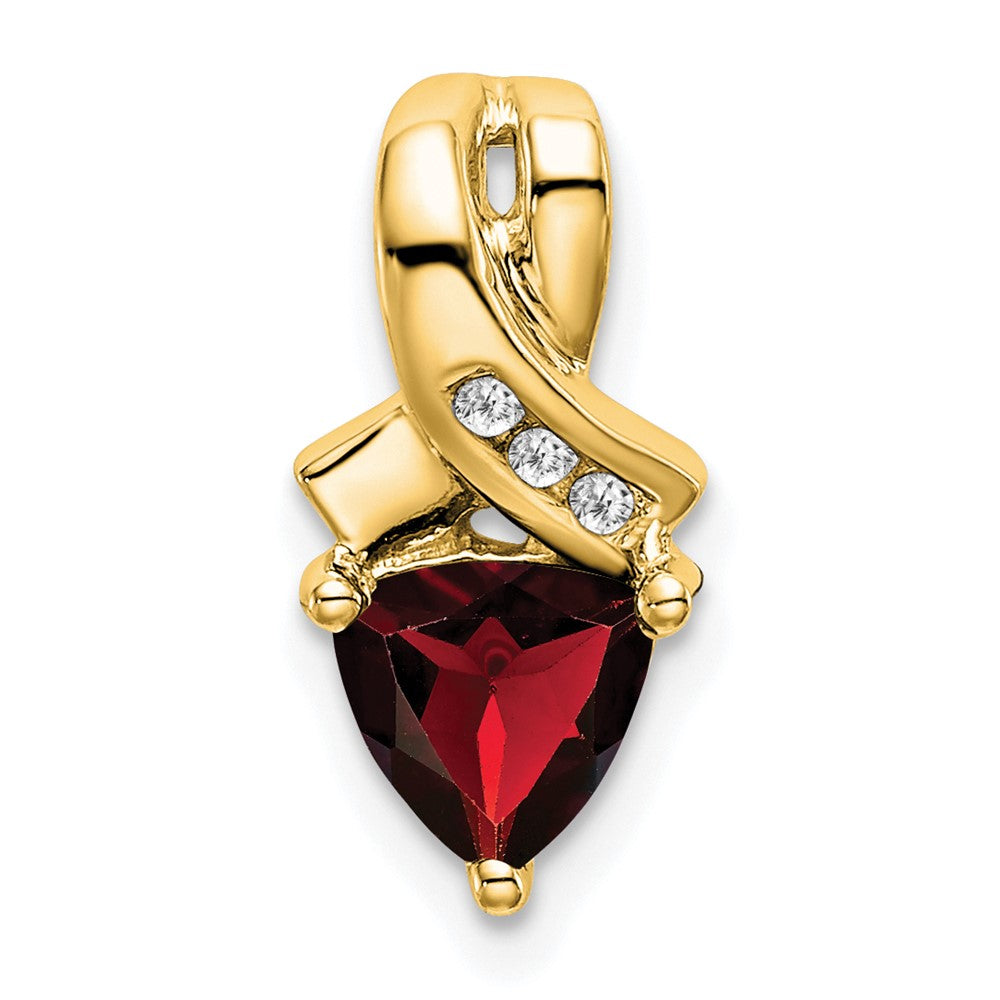 Trillion Gemstone and Diamond Pendants