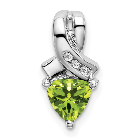 Trillion Gemstone and Diamond Pendants