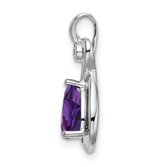 Pear Gemstone & Diamond Pendants