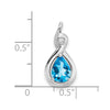 Pear Gemstone & Diamond Pendants
