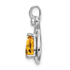 Pear Gemstone & Diamond Pendants