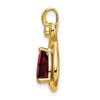 Pear Gemstone & Diamond Pendants