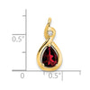 Pear Gemstone & Diamond Pendants