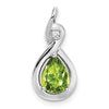 Pear Gemstone & Diamond Pendants
