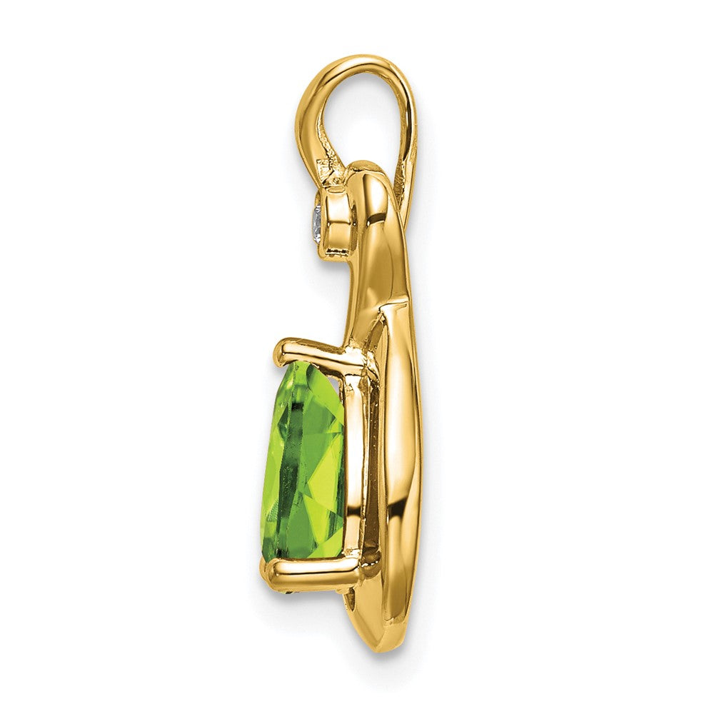 Pear Gemstone & Diamond Pendants