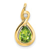 Pear Gemstone & Diamond Pendants