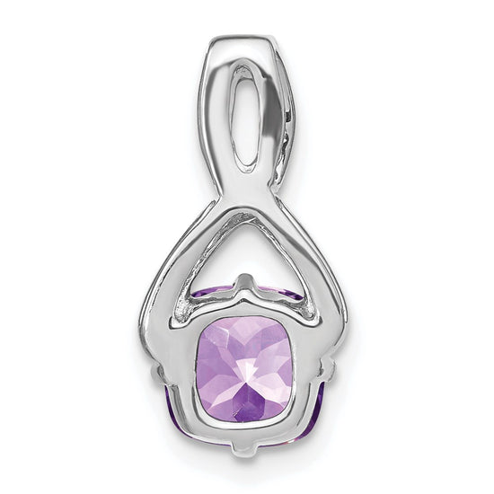 Cushion Gemstone & Diamond Pendants