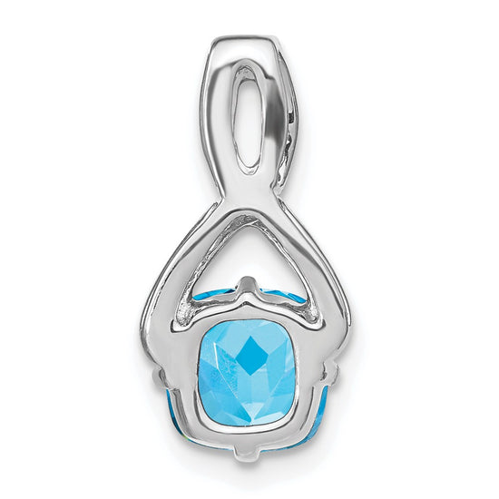 Cushion Gemstone & Diamond Pendants