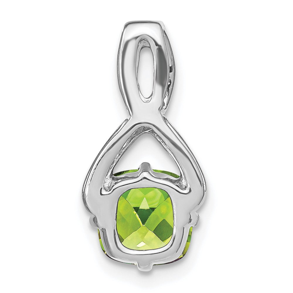 Cushion Gemstone & Diamond Pendants