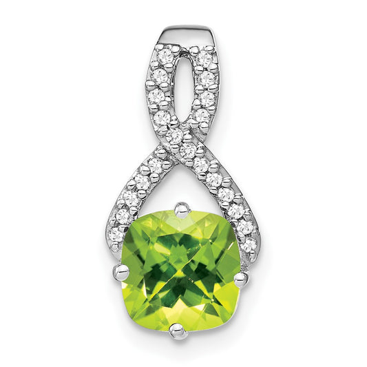 Cushion Gemstone & Diamond Pendants
