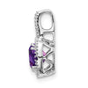 Cushion Gemstone & Diamond Pendants