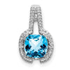 Cushion Gemstone & Diamond Pendants