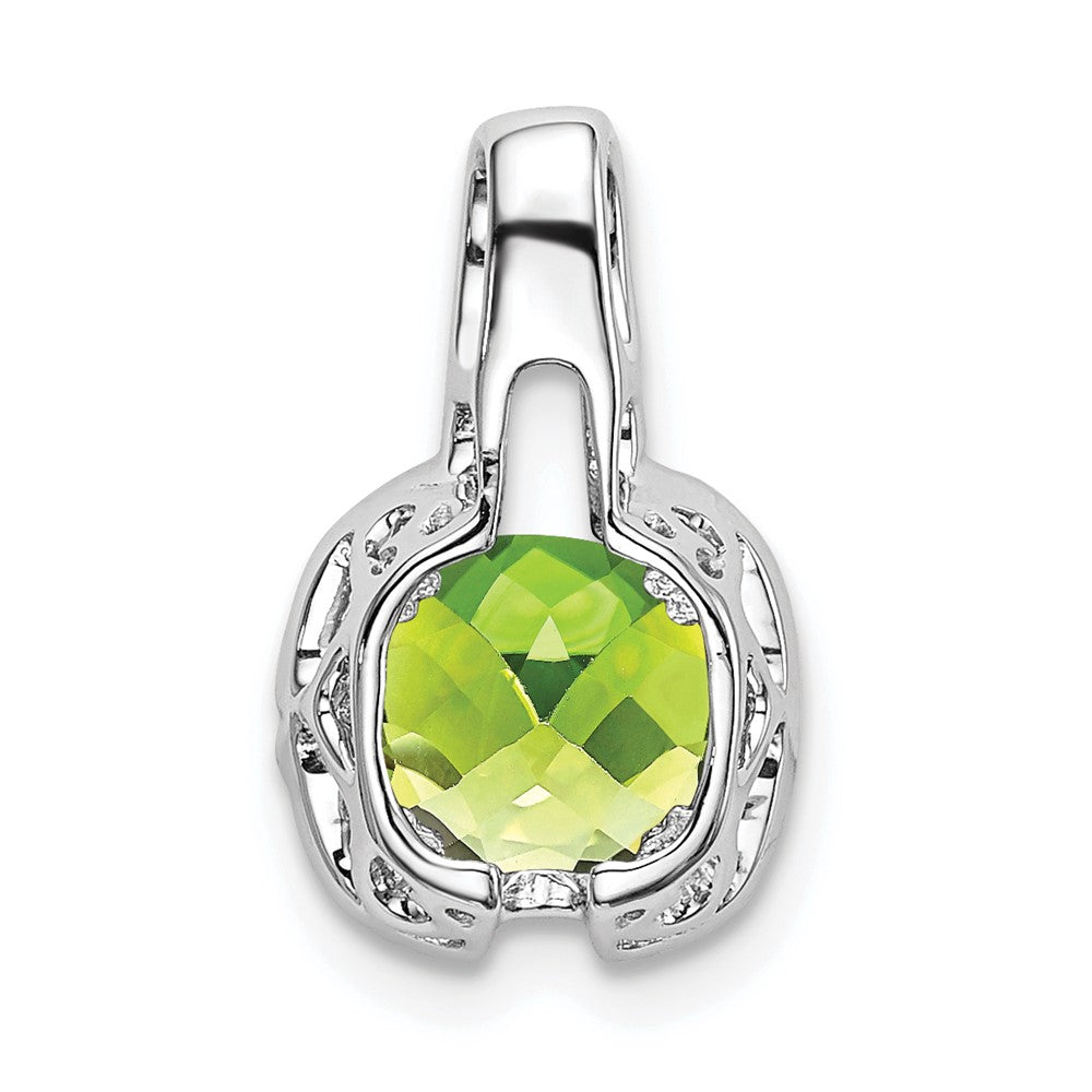 Cushion Gemstone & Diamond Pendants