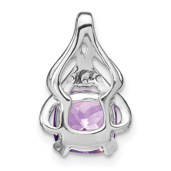 Cushion Gemstone & Diamond Pendants