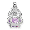 Cushion Gemstone & Diamond Pendants