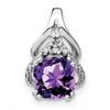 Cushion Gemstone & Diamond Pendants