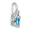 Cushion Gemstone & Diamond Pendants