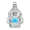Cushion Gemstone & Diamond Pendants