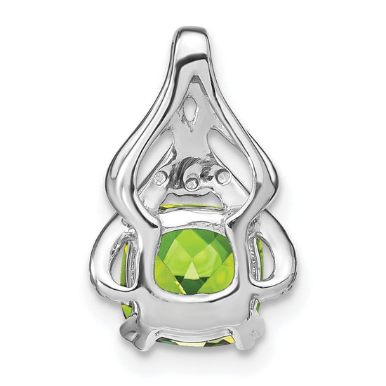 Cushion Gemstone & Diamond Pendants