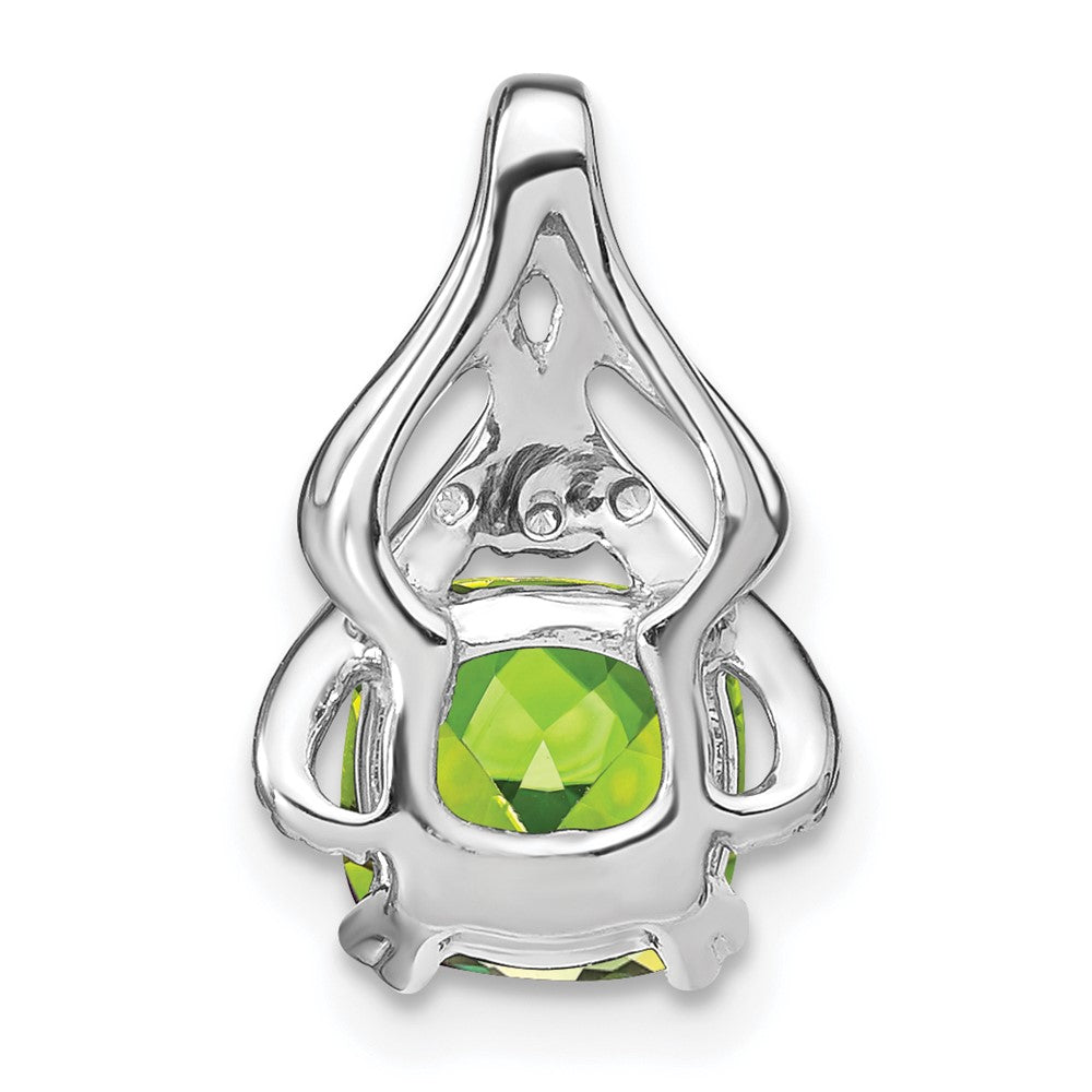 Cushion Gemstone & Diamond Pendants