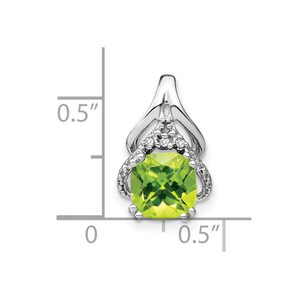 Cushion Gemstone & Diamond Pendants