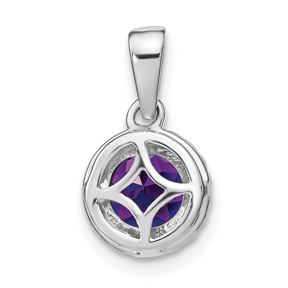 Gemstone and Diamond Halo Pendants